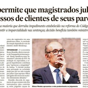 STF PERMITE QUE MAGISTRADOS JULGUEM PROCESSOS DE  CLIENTES DE SEUS PARENTES